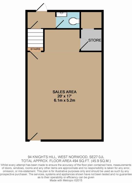 Floorplan of 94 Knights Hill, West Norwood