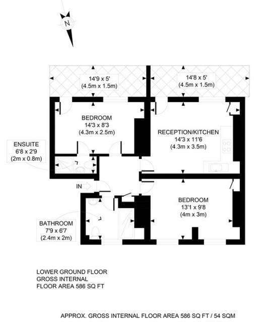 Floorplan of 25a Tibberton Square, Islington, London