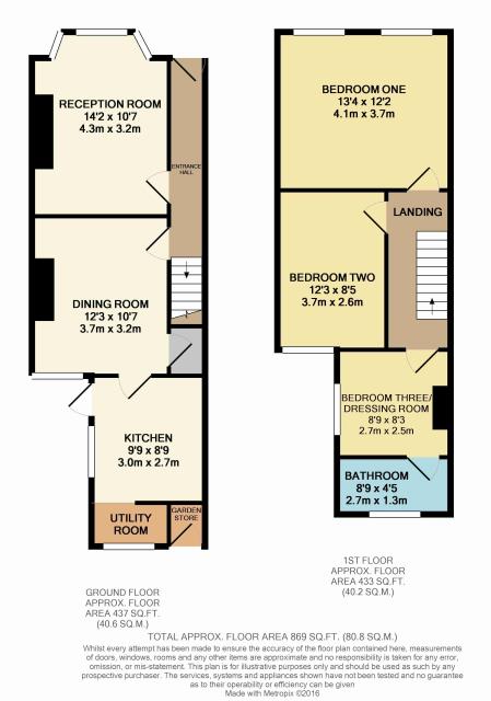 Floorplan of 66 Eccleston Road, Ealing, London