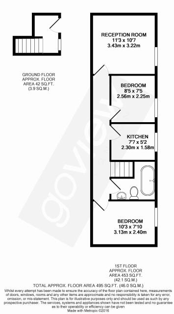 Floorplan of 147a Uxbridge Road, Ealing, London