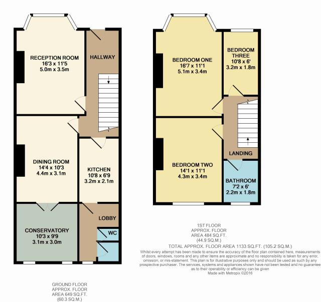 Floorplan of 7 Wellington Road, Ealing, London