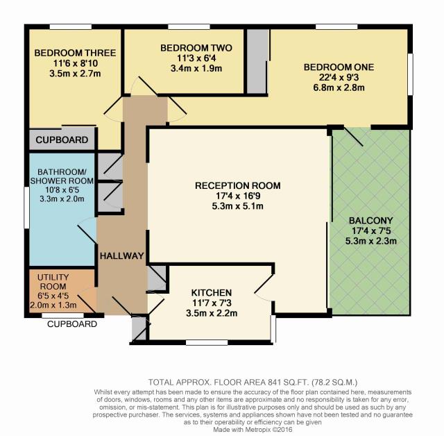 Floorplan of Flat 8a, 2 Succombs Place, Southview Road Warlingham, Surrey