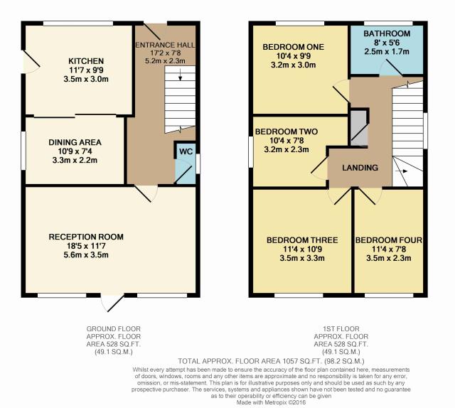 Floorplan of 20 Derby Road, Uxbridge, Middlesex