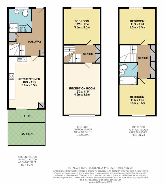 Floorplan of 20 South Road, Ealing, London