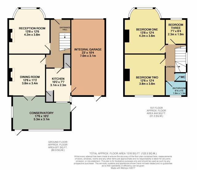 Floorplan of 1 Medway Gardens, Wembley, Middlesex