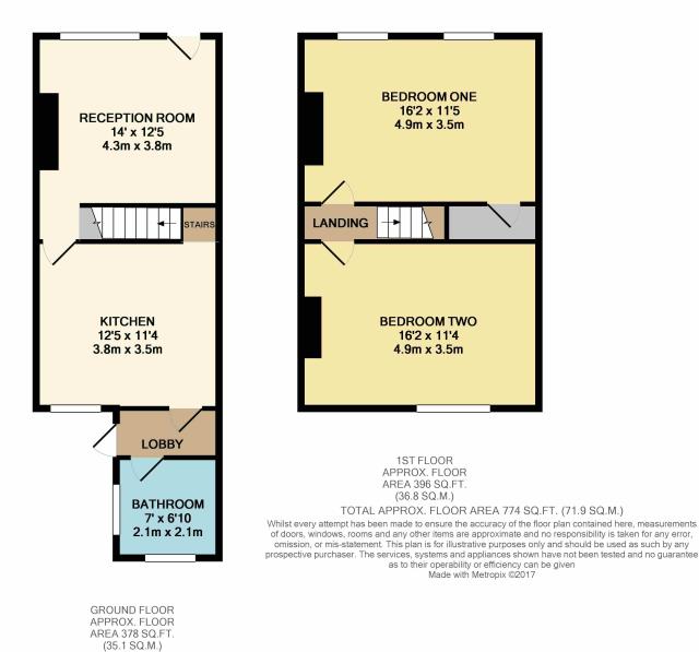 Floorplan of 34 Meadow Road, Salisbury