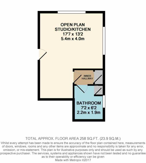 Floorplan of Flat 1, Bossington Court, 101 Gresham Road, Staines, Middlesex