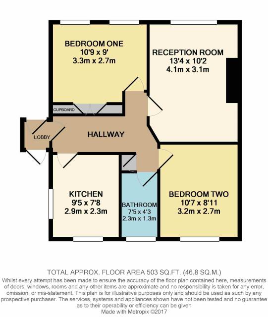 Floorplan of 34a Beechwood Avenue, Greenford, Middlesex