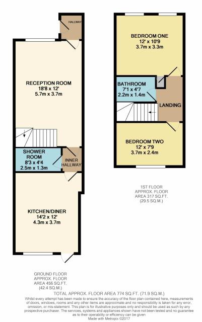 Floorplan of 51 Cleave Avenue, Hayes, Middlesex