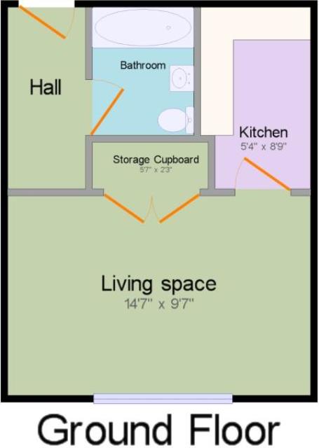 Floorplan of 21 Unett Court, St Matthews Road, Birmingham