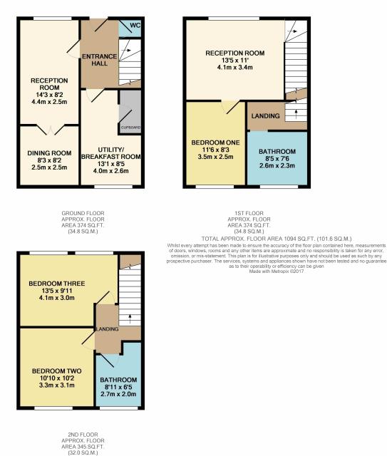 Floorplan of 2 Ford Close, London