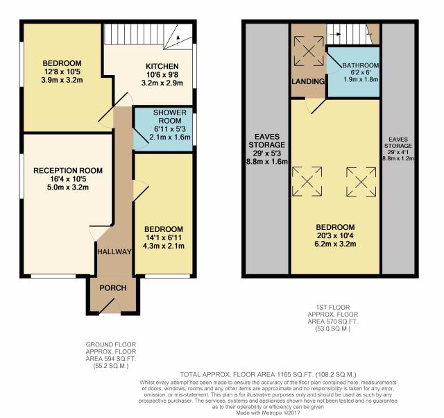 Floorplan of 80 Pield Heath Road, Uxbridge, Middlesex