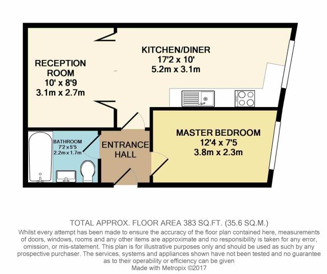 Floorplan of Flat 9, 79 Church Road, Acton, London