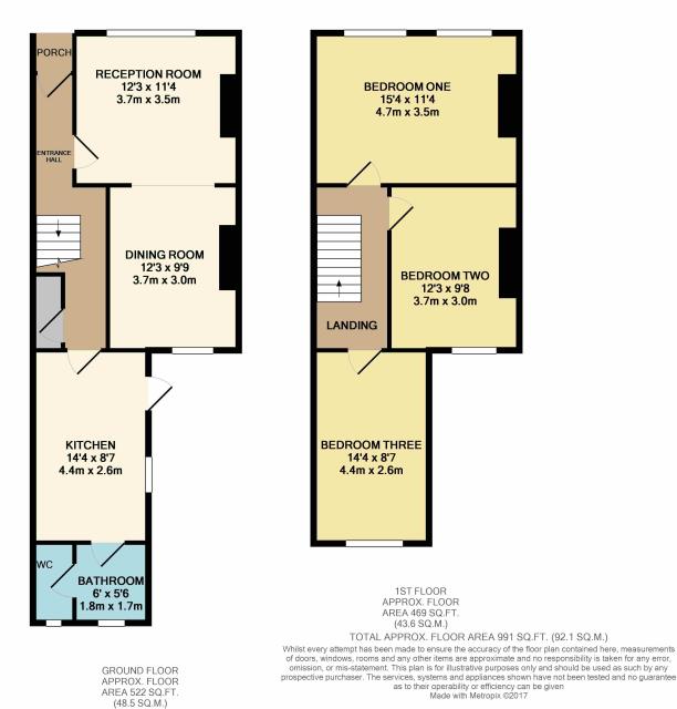 Floorplan of 12 Cowper Road, Acton, London