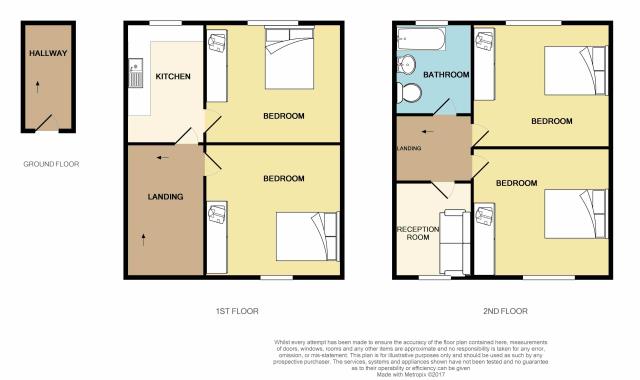 Floorplan of 2a Sutton Court Road, Hillingdon, Middlesex