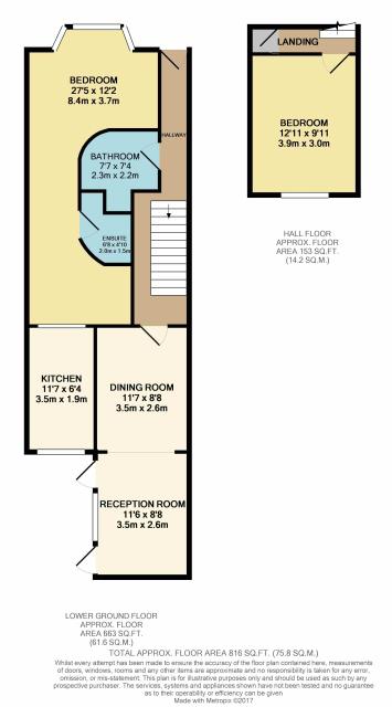 Floorplan of 84a Ashmore Road, London