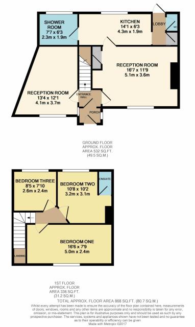 Floorplan of 8 Scudamore Lane, Kingsbury