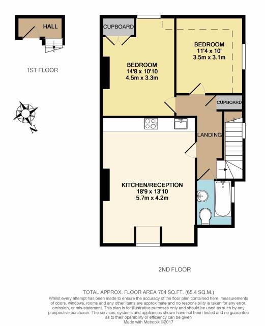 Floorplan of Flat 3, 319 Oakleigh Road North, London