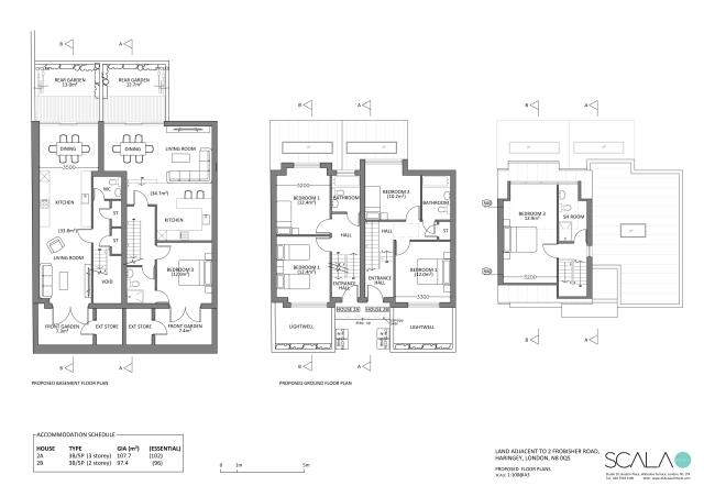 Floorplan of Land Adjacent To 2 Frobisher Road, Harringay