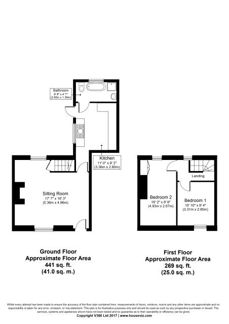 Floorplan of The Little Cottage, East Street, Chulmleigh, Devon