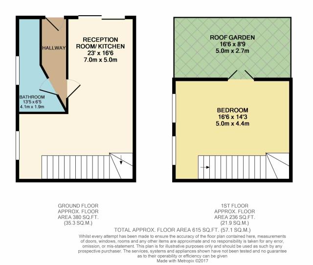 Floorplan of 61c Haven Lane, Ealing, London