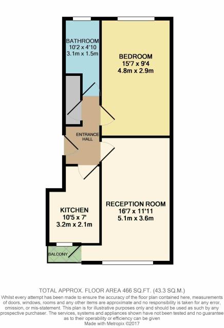 Floorplan of 73 Byron Way, Northolt, Middlesex