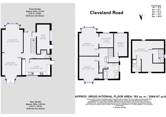 Floorplan of 93 Cleveland Road, London