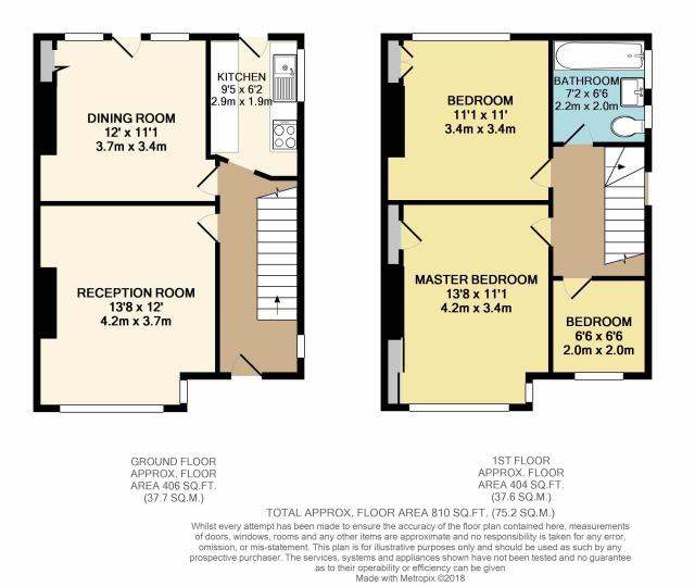 Floorplan of 71 Mildred Avenue, Hayes, Middlesex