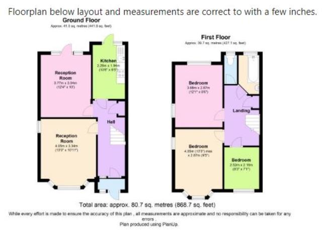 Floorplan of 40 Aldridge Avenue, Edgware, Middlesex