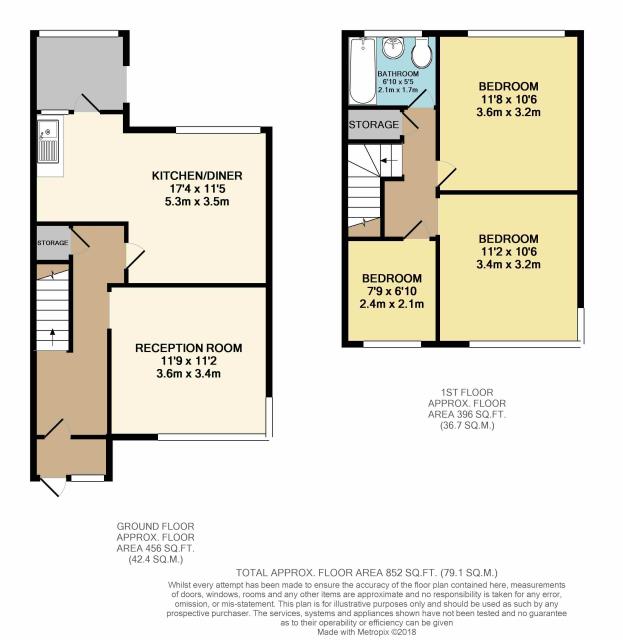 Floorplan of 33 Tilney Road, Southall, Middlesex