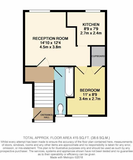 Floorplan of 81c Boston Manor Road, Brentford, Middlesex