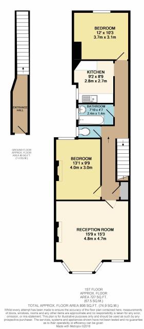 Floorplan of 45a Pinner Hill Road, Pinner