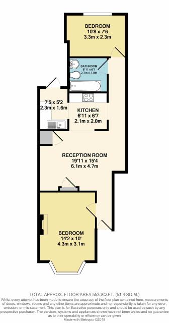 Floorplan of 67a Osborne Road, Palmers Green