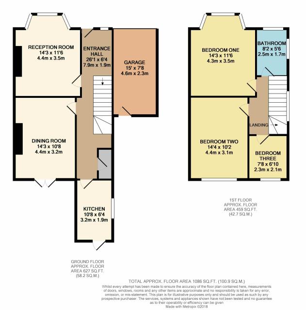 Floorplan of 16 Hibernia Road, Hounslow, Middlesex