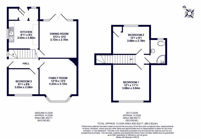 Floorplan of 18 Walford Road, Uxbridge, Middlesex