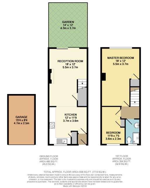 Floorplan of 4 Gothic Court, High Street, Harlington, Middlesex