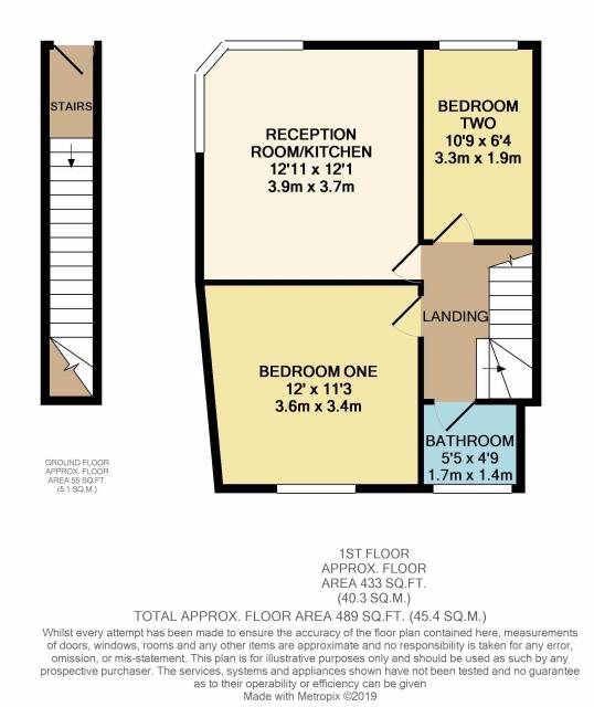 Floorplan of 1a Half Acre Road, Hanwell, London