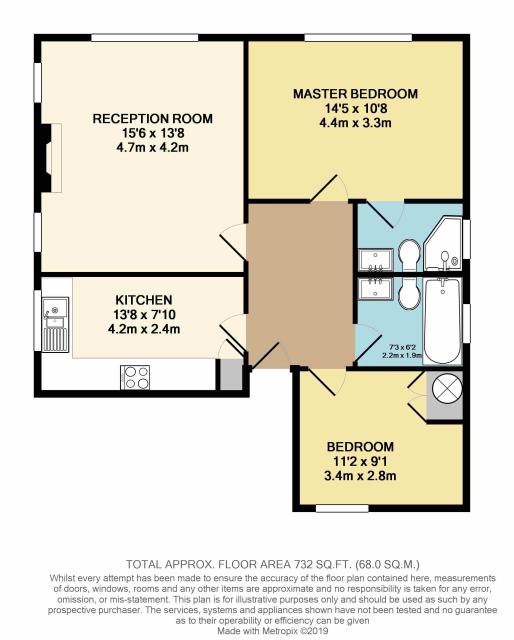 Floorplan of Flat 10, Ellena Court, 25 Conway Road, London