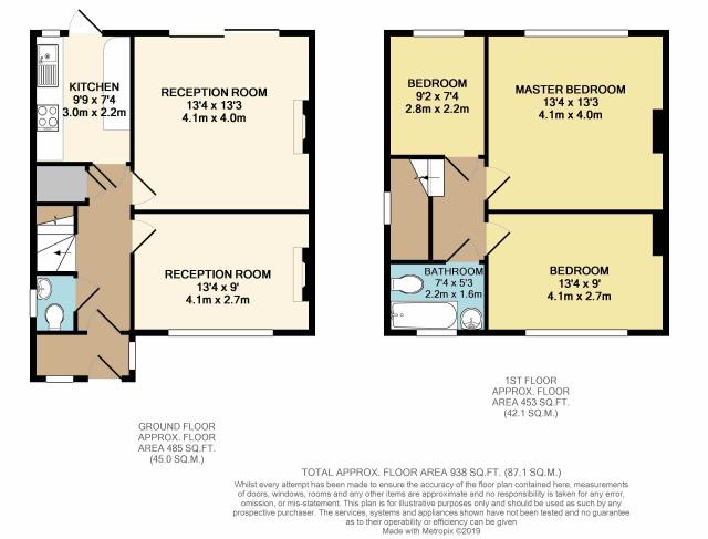 Floorplan of 16 Chestnut Grove, Ealing, London