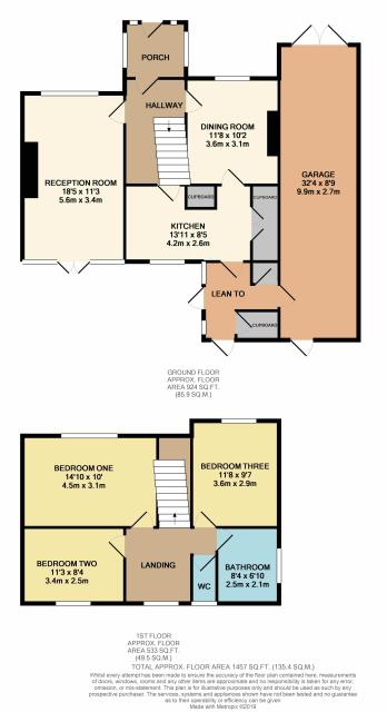 Floorplan of 22 West Common Road, Uxbridge, Middlesex