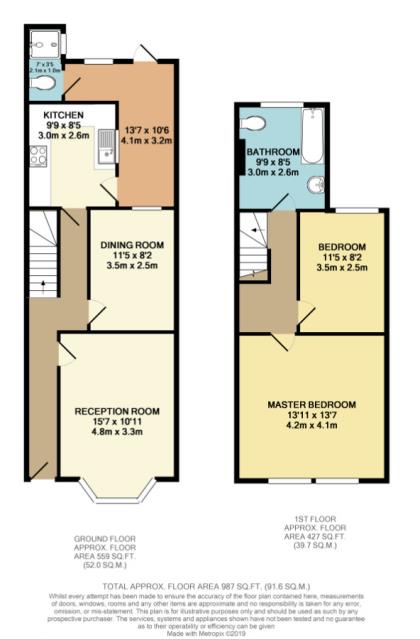 Floorplan of 37 Greenfield Road, Seven Sisters, London