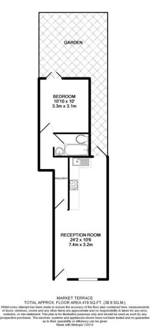 Floorplan of 3 Market Terrace, Albany Road, Brentford