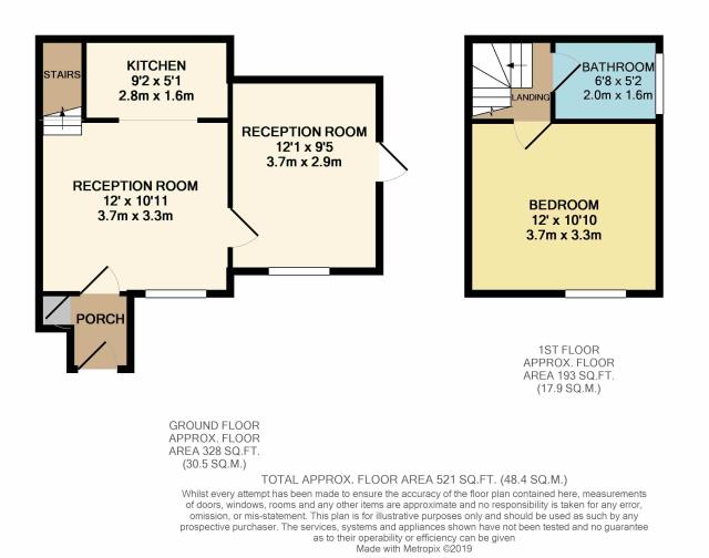 Floorplan of 140 Ryeland Close, West Drayton, Middlesex