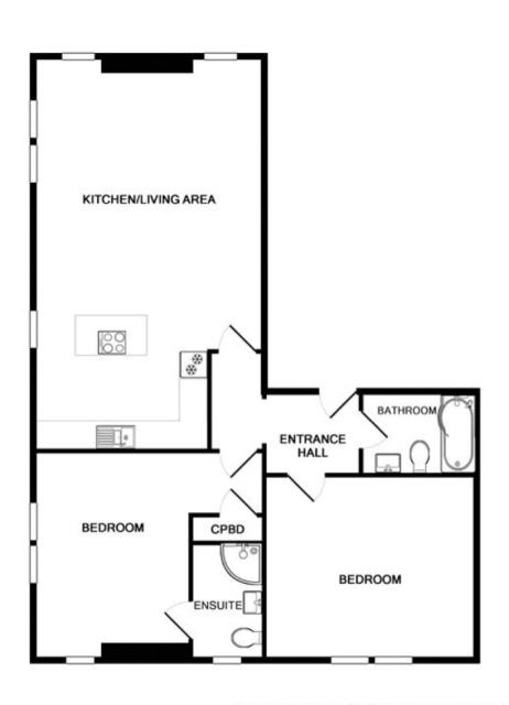 Floorplan of Apartment 5, Magnolia House, Bellmere Gardens, Malvern