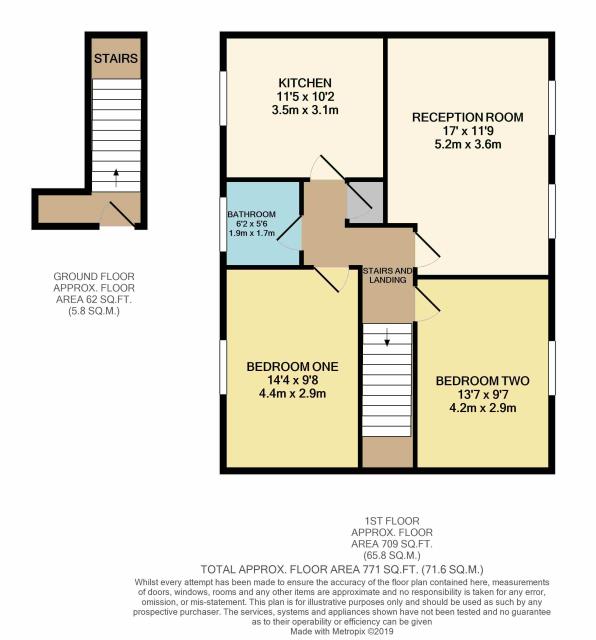 Floorplan of 55 Edward Road, Northolt, Middlesex