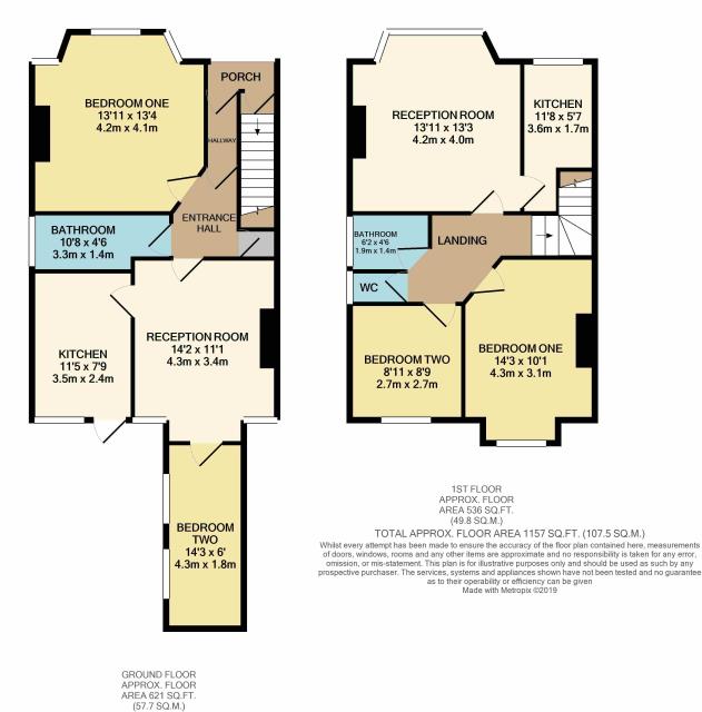 Floorplan of 113 Cowper Road, Hanwell, London