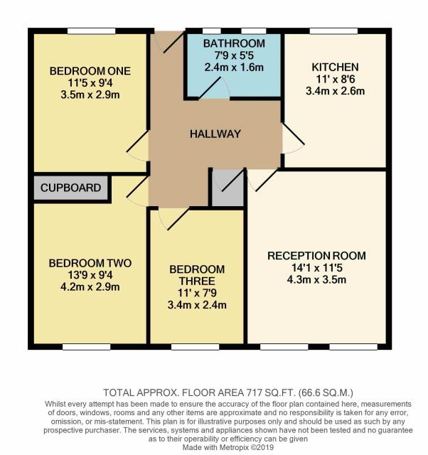 Floorplan of 276 Yeading Lane, Hayes, Middlesex