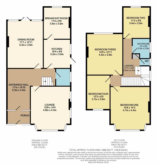 Floorplan of 90 Anson Road, London