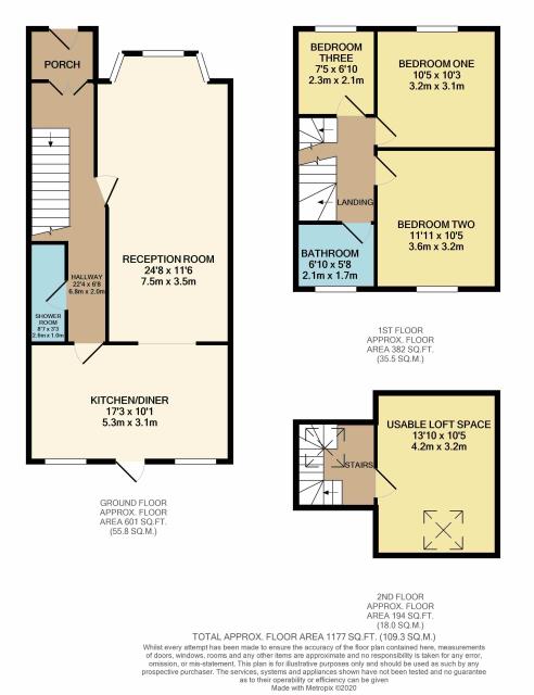 Floorplan of 38 Raleigh Road, Southall, Middlesex