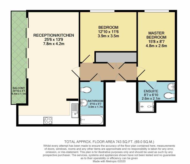 Floorplan of 120 Elektron Tower, 12 Blackwall Way, London